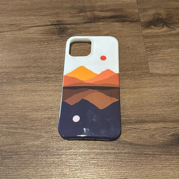 Casely Other - Casely iPhone 12 Max Opposites Attract Day & Night Colorblock Mountain Case